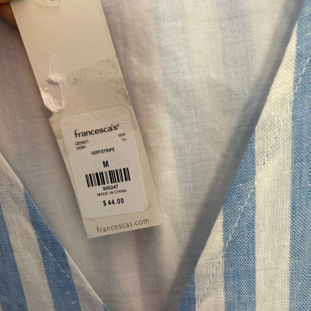 Everly Linen Blend Wrap Dress, NWT, Size M - Picture 4 of 12